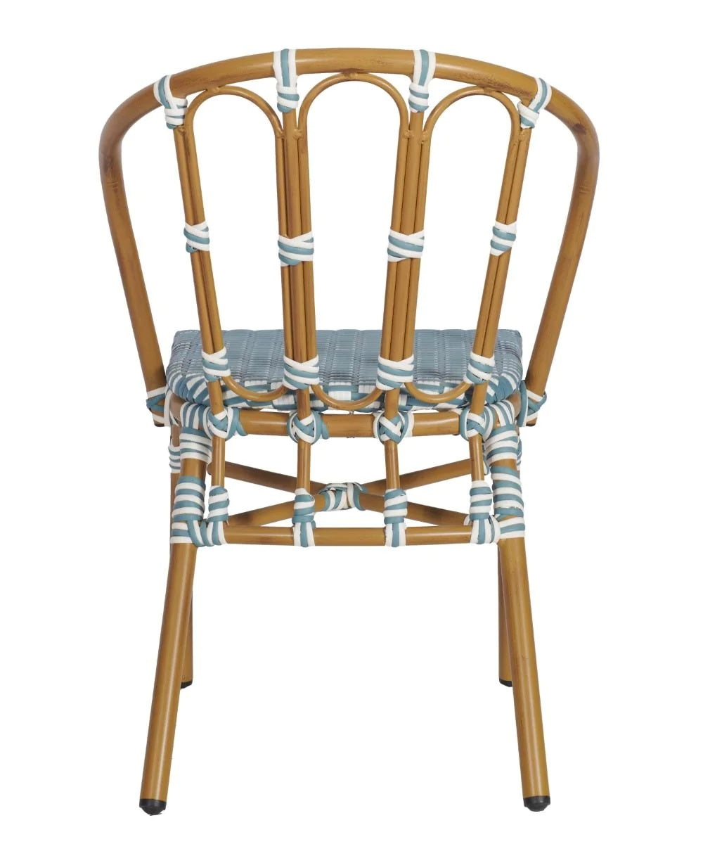 Bordeaux Side Chair - Bordeaux Side Chair (Blue & White) - view 4