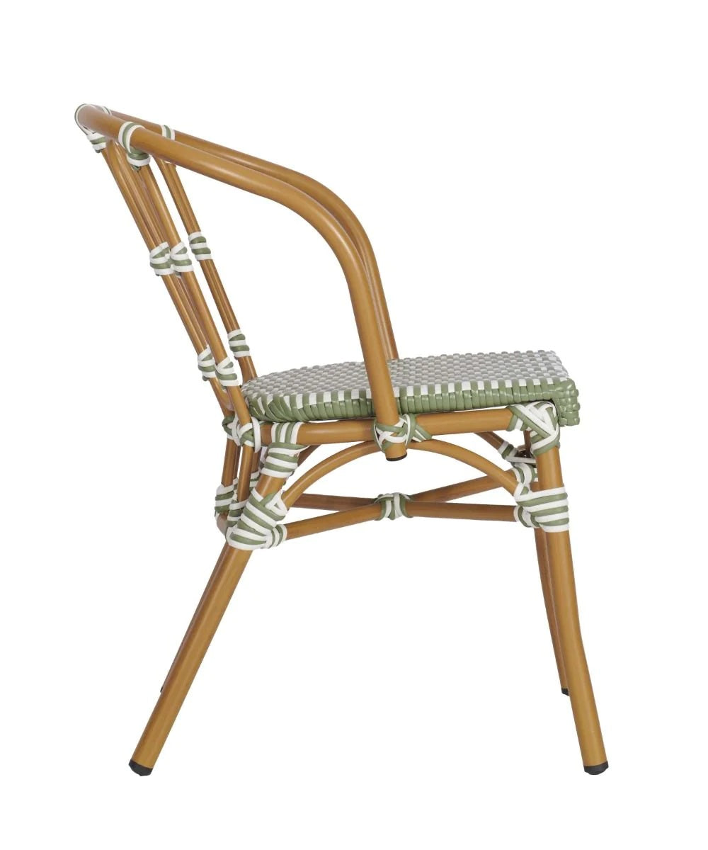 Bordeaux Side Chair - Bordeaux Side Chair (Green & White) - view 3