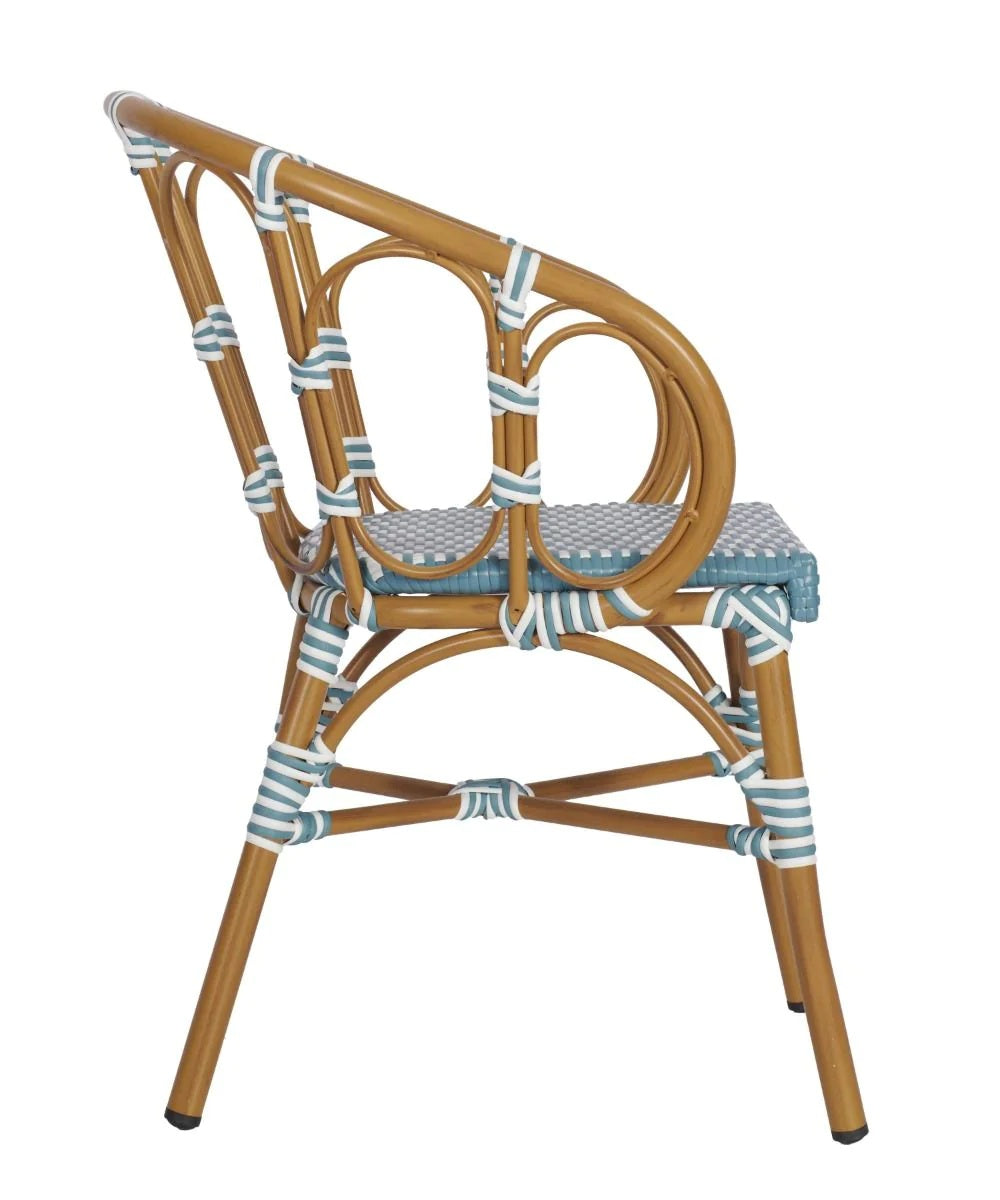 Bordeaux Armchair - Bordeaux Armchair (Blue & White) - view 3