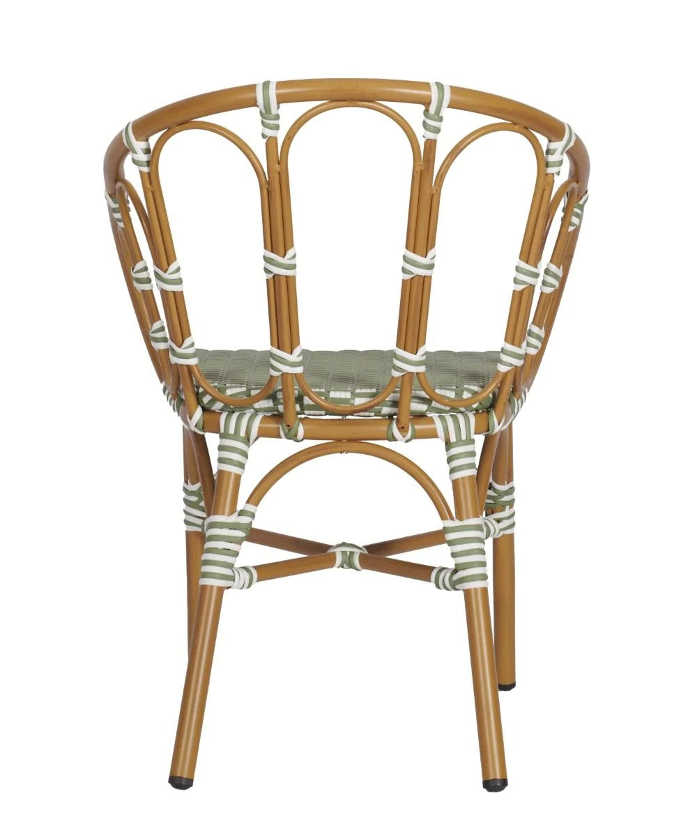 Bordeaux Armchair - Bordeaux Armchair (Green & White) - view 4