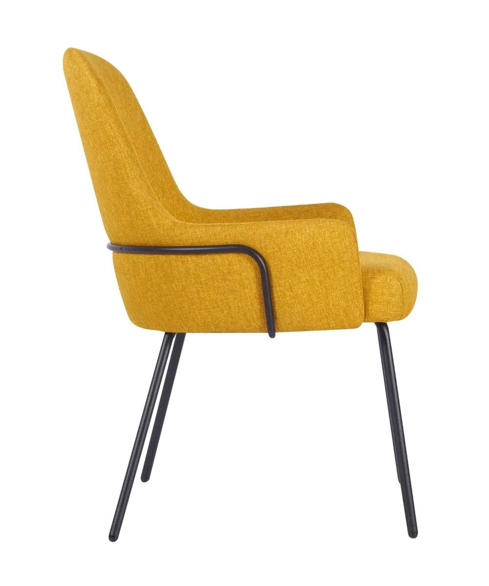 Camden Tube Frame Side Chair - Camden Side Chair Tube Frame (Black) - view 3