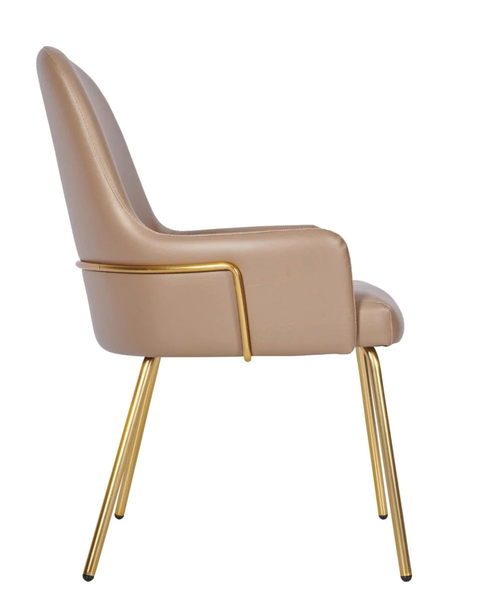 Camden Tube Frame Side Chair - Camden Side Chair Tube Frame (Brass) - view 3