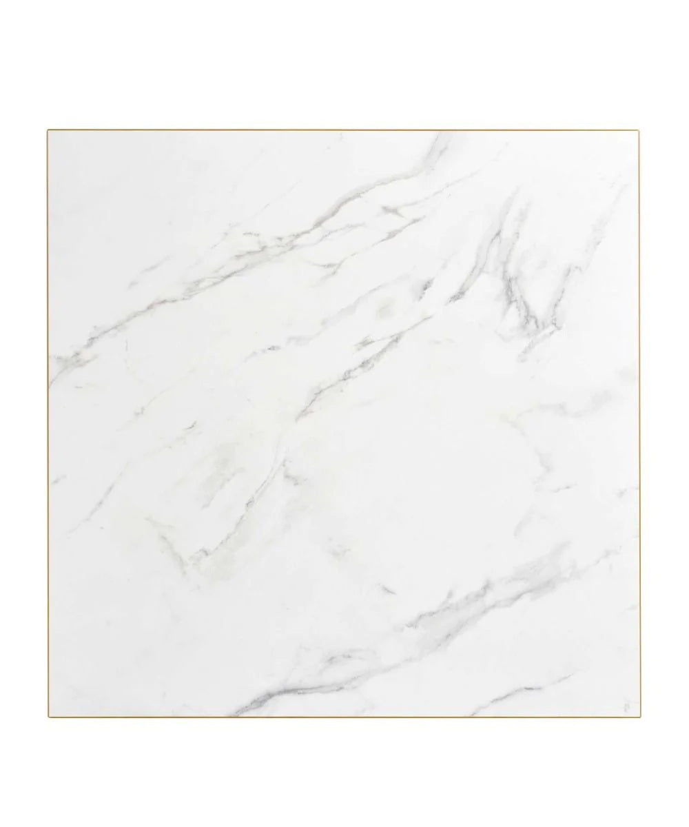 Egger Crystal Marble Laminate Top - Gold Edge - Laminate Top SQ60 - Crystal Marble (Gold Edge) - view 1