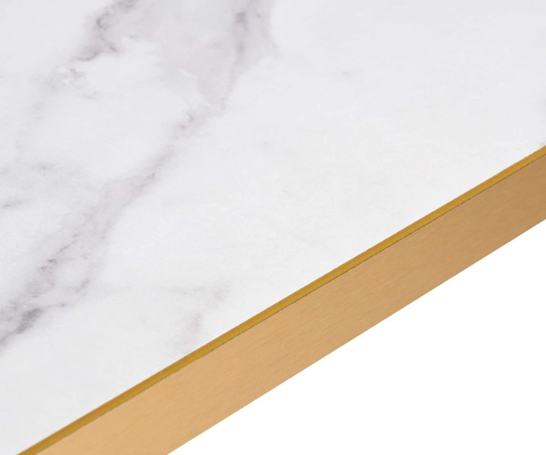 Egger Crystal Marble Laminate Top - Gold Edge - Laminate Top SQ60 - Crystal Marble (Gold Edge) - view 2