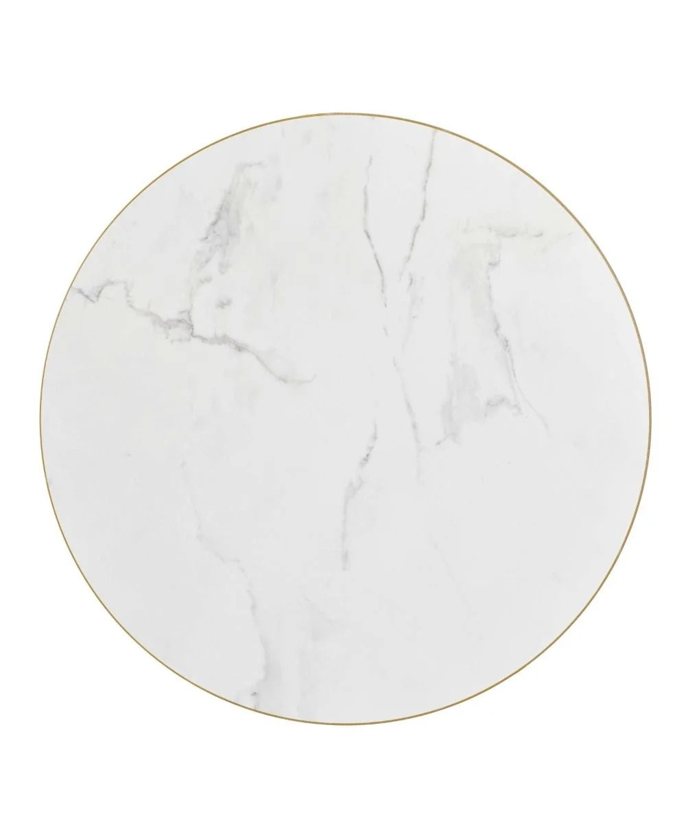 Egger Crystal Marble Laminate Top - Gold Edge - Laminate Top RD80 - Crystal Marble (Gold Edge) - view 1
