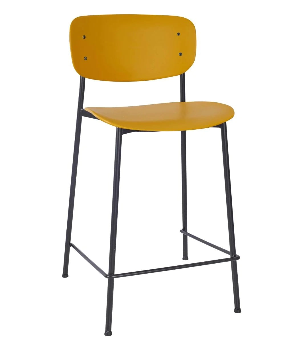 Greenwich Mid-Height Stool - Greenwich Mid Height Stool - Mustard - view 1