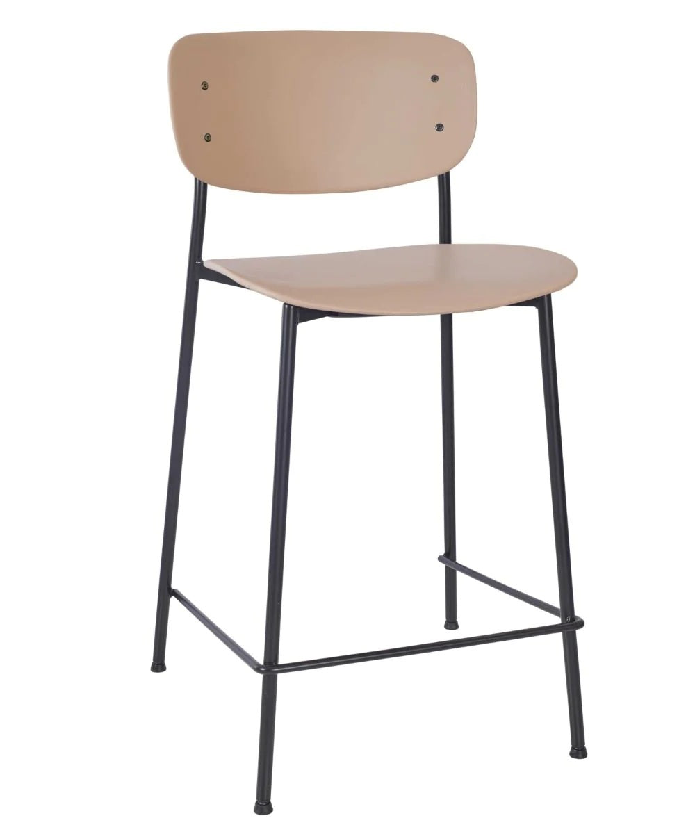 Greenwich Mid-Height Stool - Greenwich Mid Height Stool - Taupe - view 1