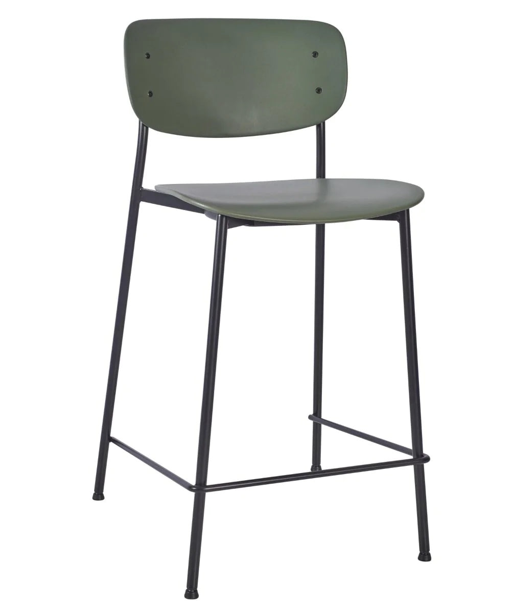 Greenwich Mid-Height Stool - Greenwich Mid Height Stool - Dark Green - view 2