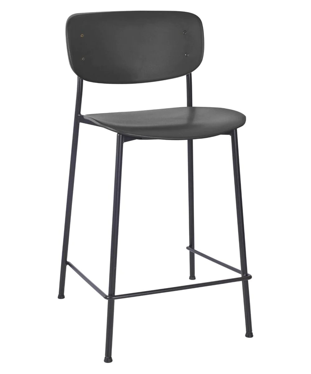 Greenwich Mid-Height Stool - Greenwich Mid Height Stool - Black - view 1