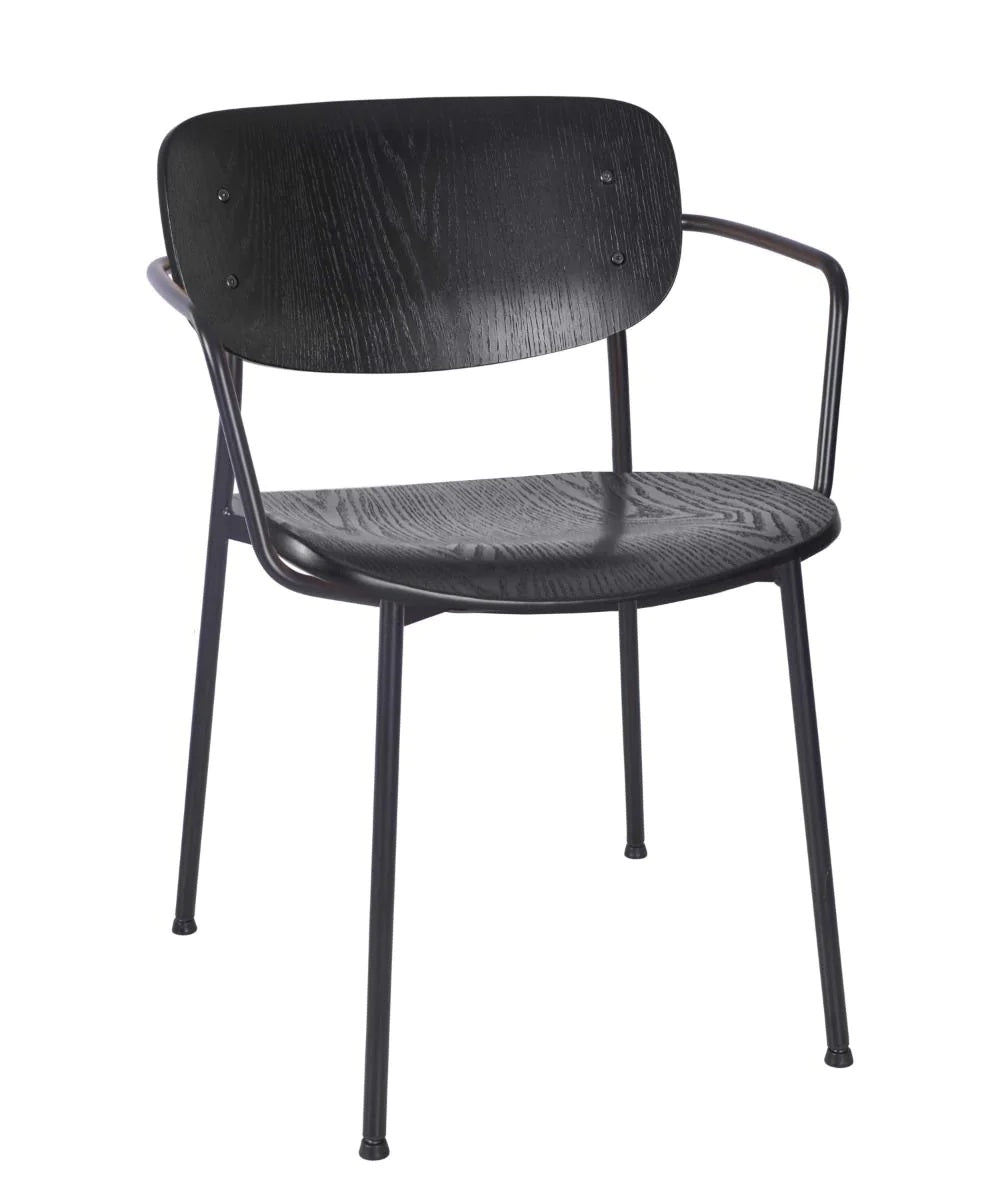 Greenwich Armchair - Greenwich Armchair - Black Plywood - view 1