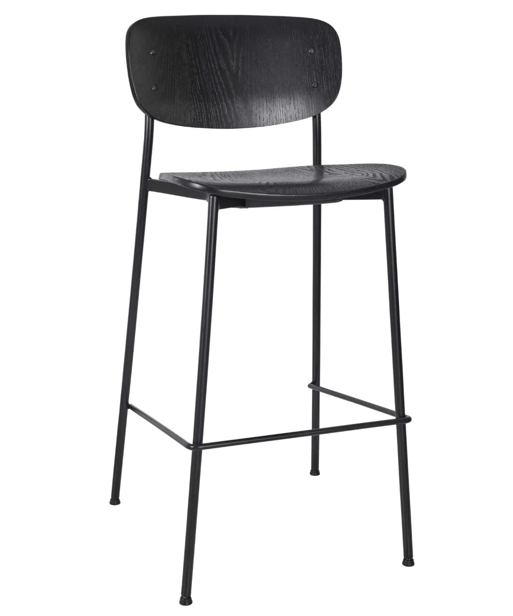 Greenwich High Stool - Greenwich High Stool - Black Plywood - view 1