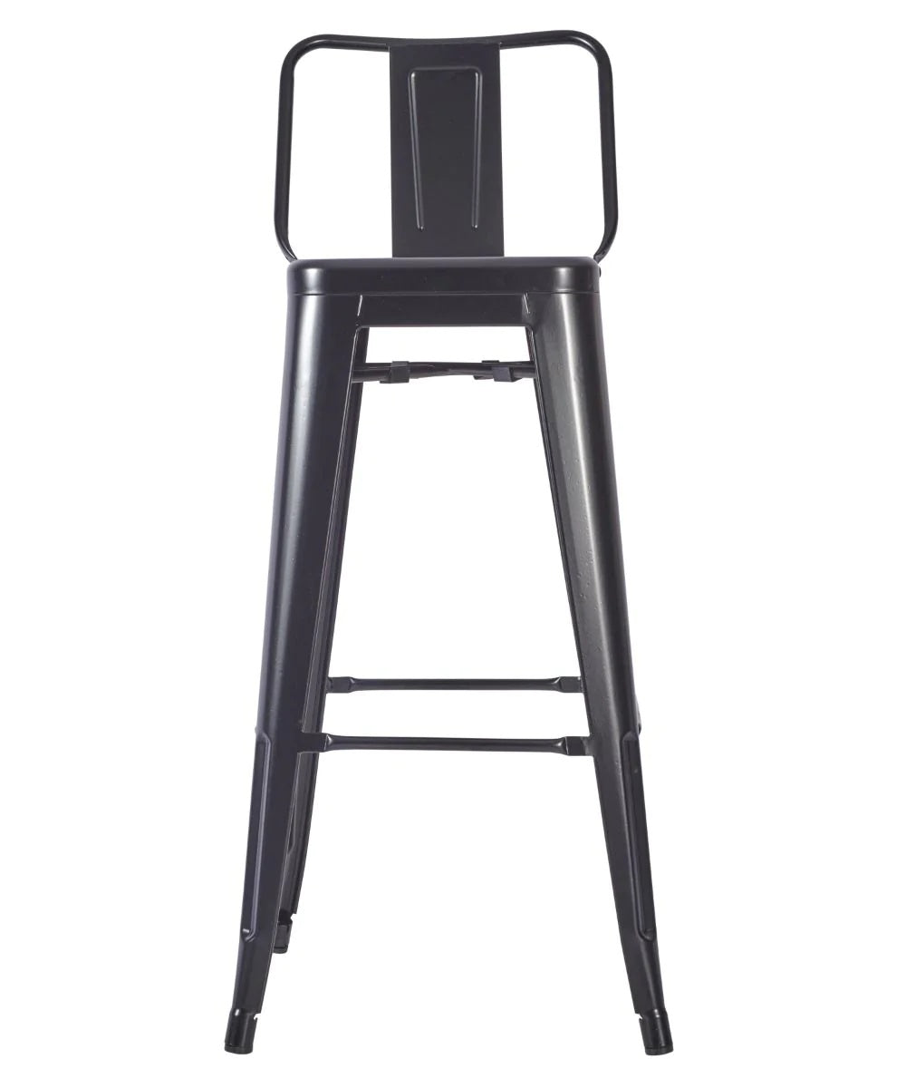 Paris High Stool With Back Black - Paris High Stool With Back (EPC Black) - view 2