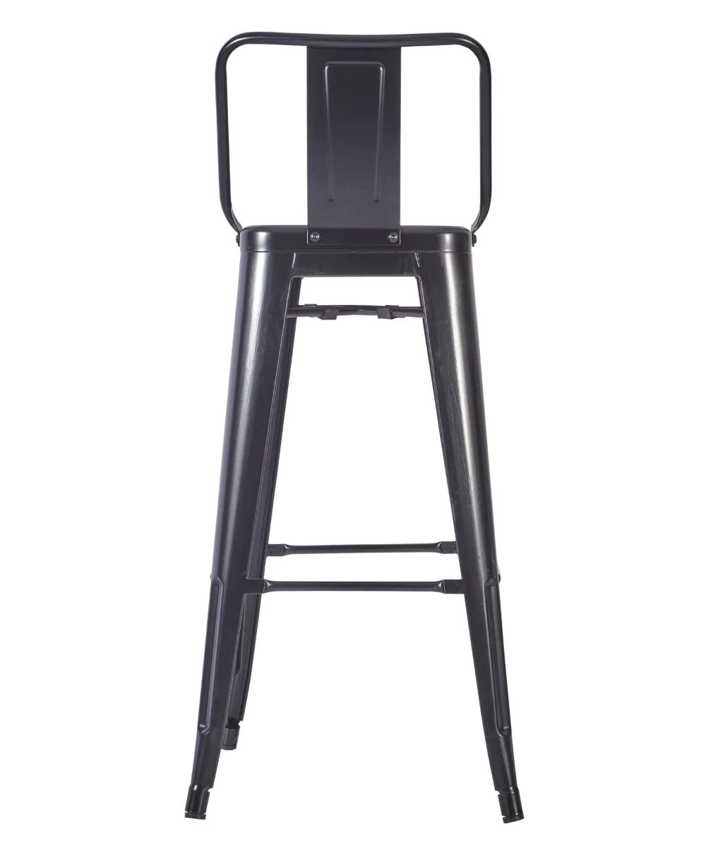 Paris High Stool With Back Black - Paris High Stool With Back (EPC Black) - view 4