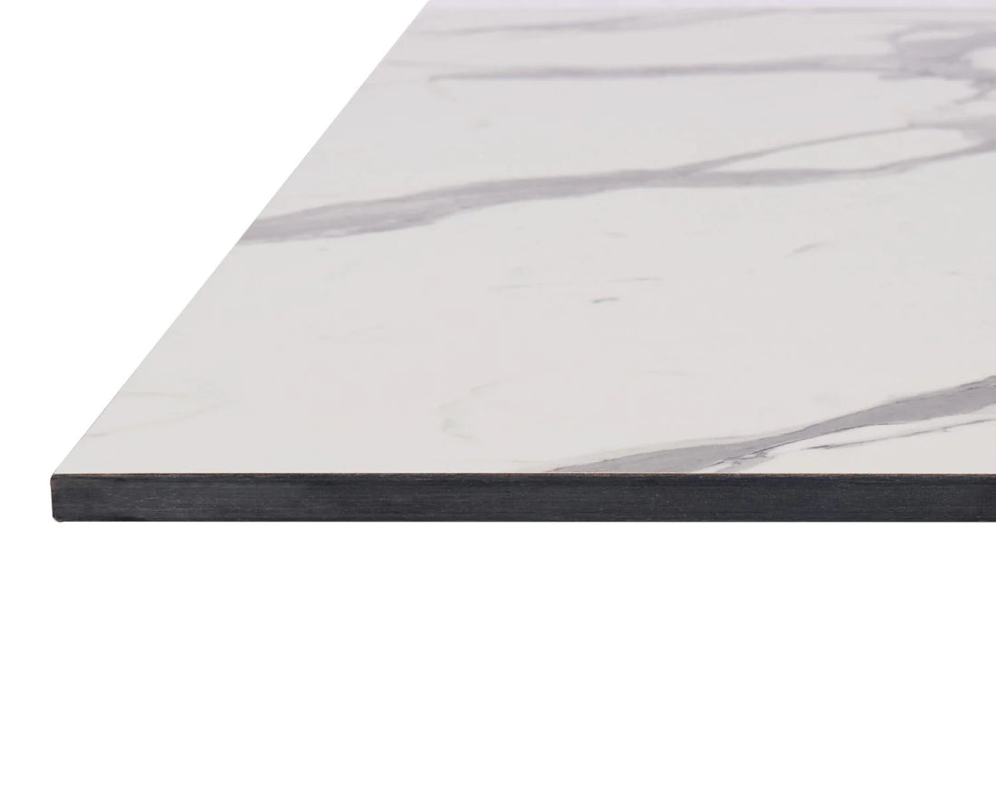 Compact Top With Groove Fixing – Sq60 - Compact Top with Groove Fixing SQ60 -White Marble - view 2