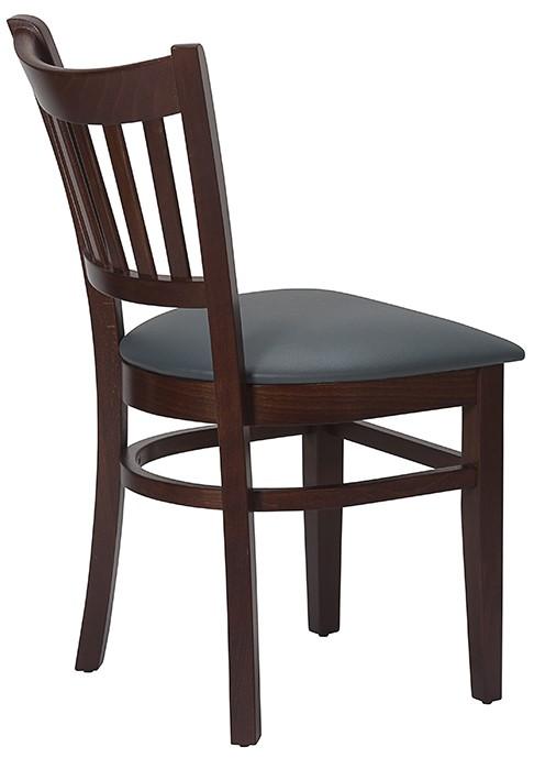Rita Faux Leather With Walnut Frame