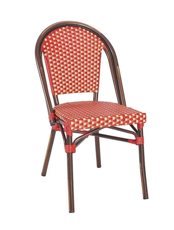 Ruby Side Chair - Red & Cream