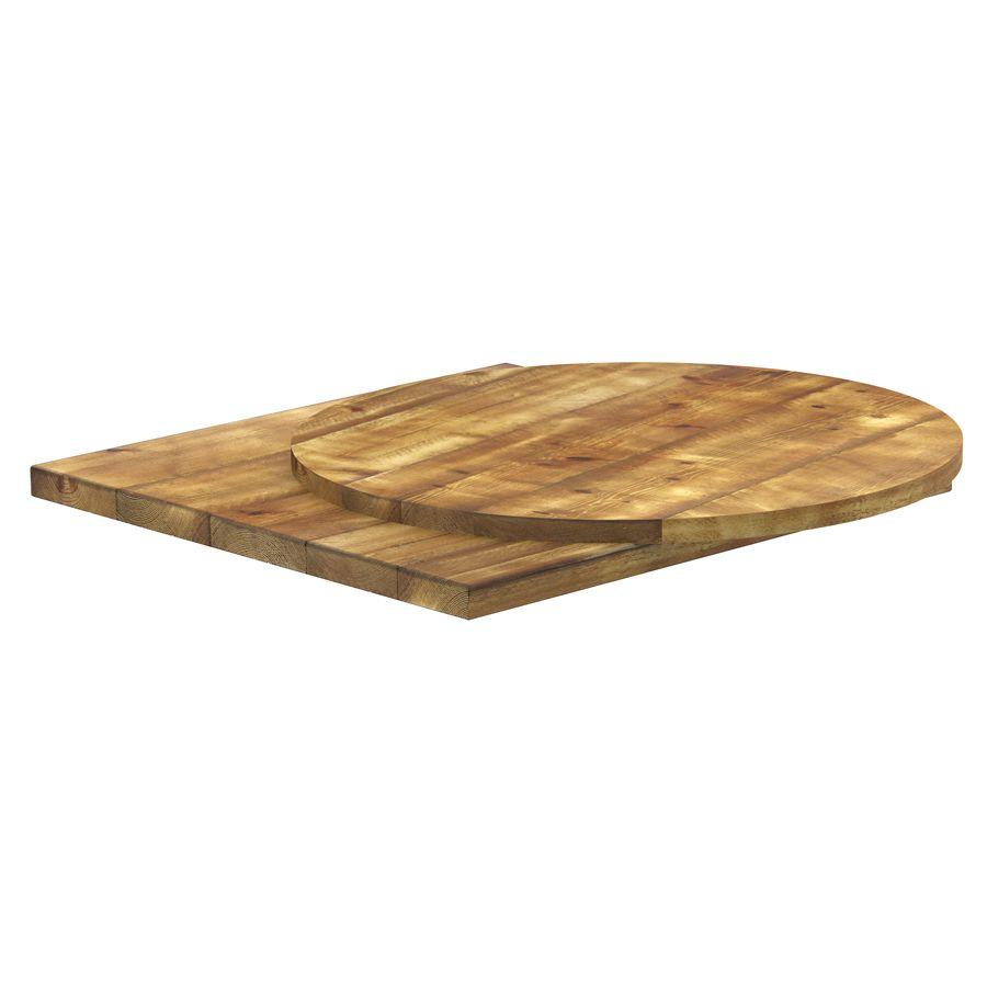 Rustic Pine Table Top - Aged Wood