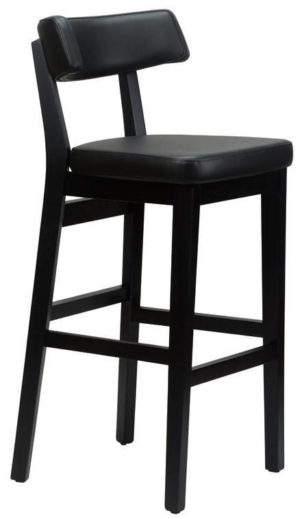 Sara Highchair Faux Leather With Black Frame