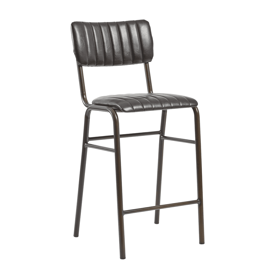 Stacey Stacking Mid Height Stool - Black