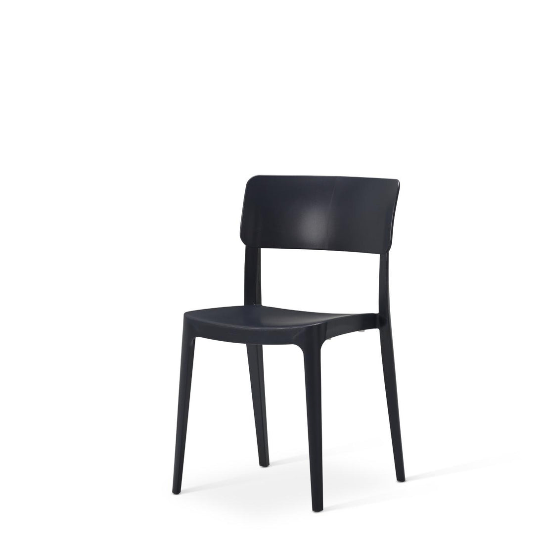 Viv Polypropylene Side Chair - Dark Grey