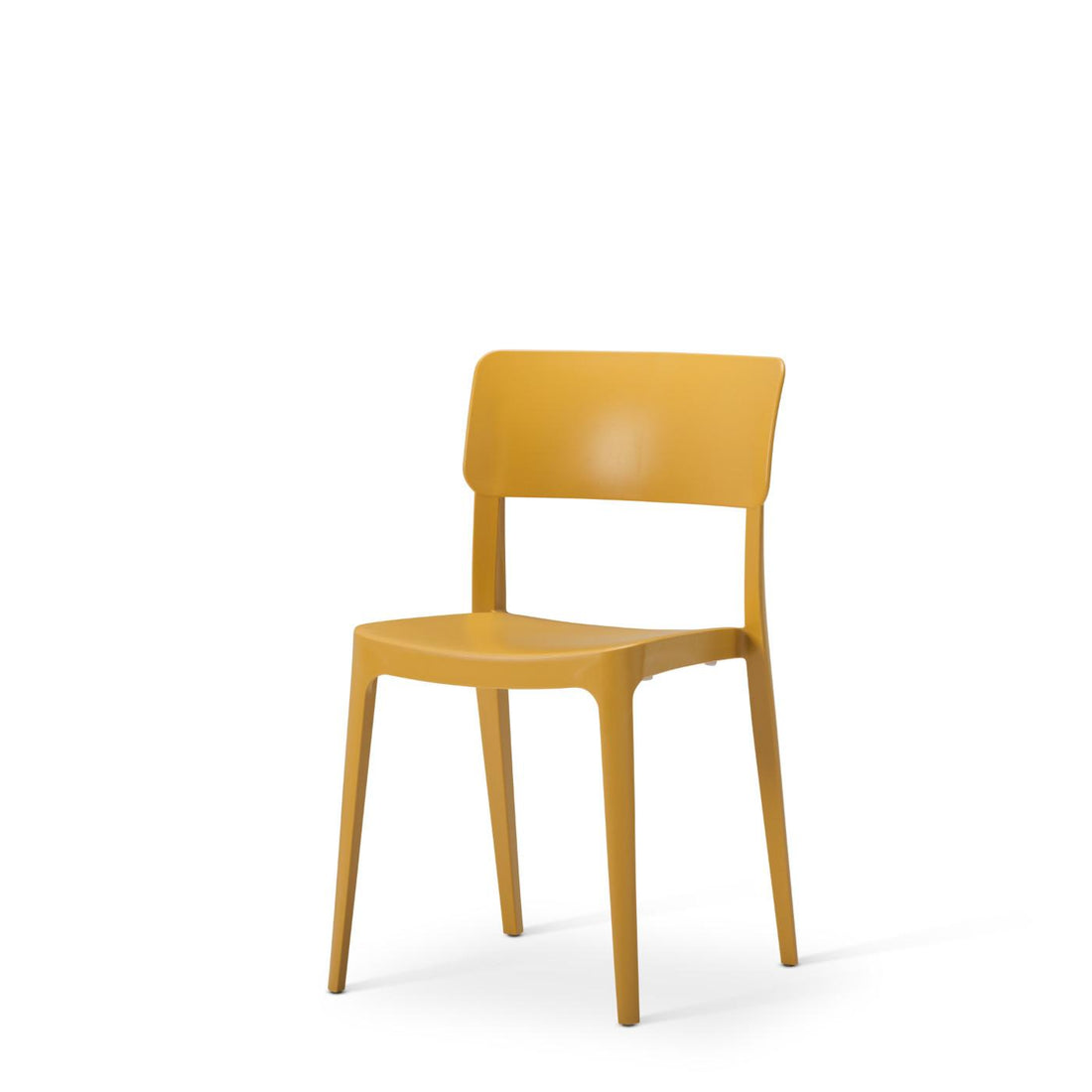 Viv Polypropylene Side Chair - Mustard