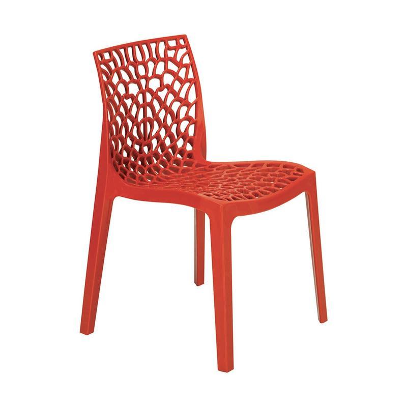 Willow Outdoor Side Chair - Red
