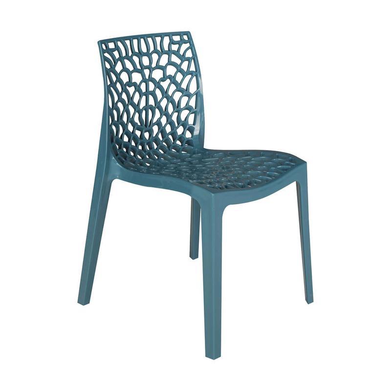 Willow Outdoor Side Chair - Storm Blue