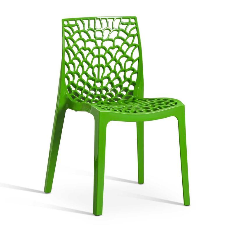 Willow Outdoor Side Chair - Brilliant Green