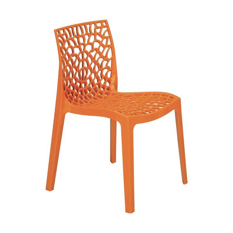 Willow Outdoor Side Chair - Orange