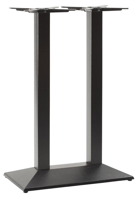 Pyramid  Twin Rectangular Table Base - Black - main image