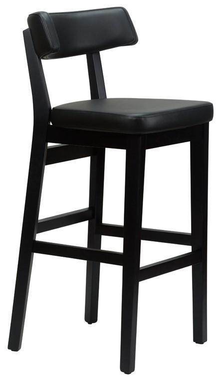 Sara Highchair Faux Leather With Black Frame - main image