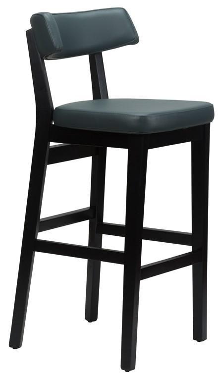 Sara Highchair Faux Leather With Black Frame - main image