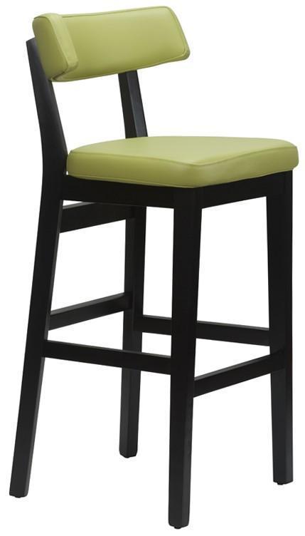 Sara Highchair Faux Leather With Black Frame - main image