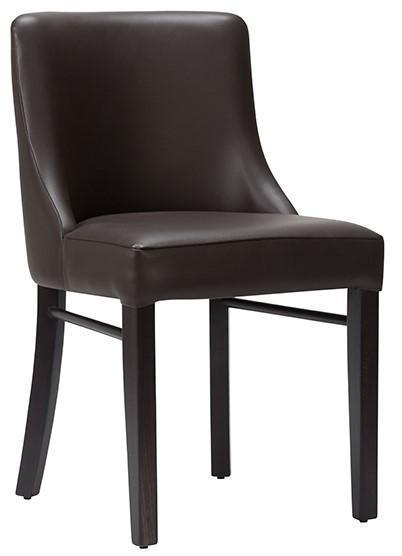 Sienna Side Chair -  Faux Leather With Wenge Frame - main image