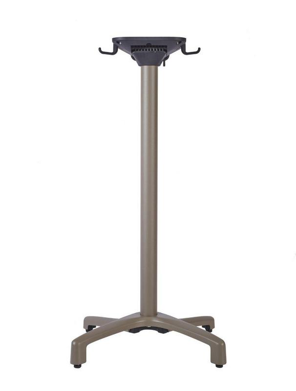 Delta Flip Top Base - Taupe - Poseur Height - main image