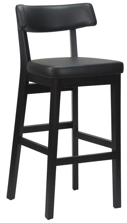 Sara Highchair Faux Leather With Black Frame - main image