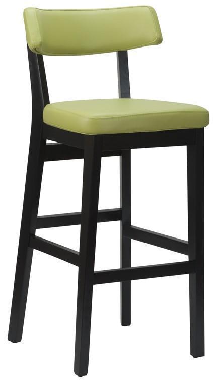 Sara Highchair Faux Leather With Black Frame - main image