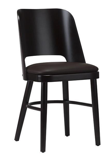 Alice Veneer Back UPH Seat Dark Brown / Walnut - main image
