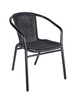 Black Wicker Armchair