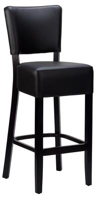 Charlie High Chair - Faux Leather With Black Frame