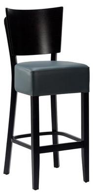 Charlie VB Highchair - Grey Faux Leather With Black Frame
