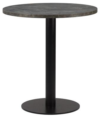 Round , Anthracite Metal Rock/ Matching ABS , Flat Black Small Round (Dining Height)