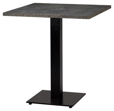 Square, Anthracite Metal Rock/ Matching ABS , Flat Black Small Square (Dining Height)