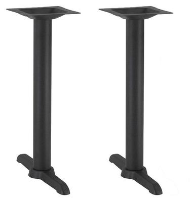 Cross Twin Table Base - Black