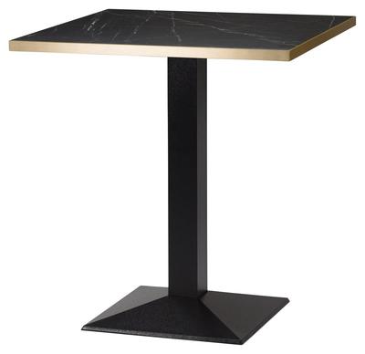 Square, Black Pietra Grigia/ Gold ABS, Pyramid Square (Dining Height)