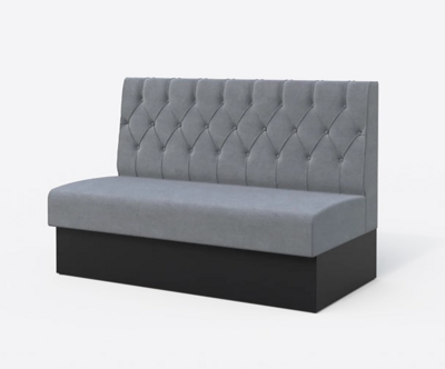 1800mm Deep Button Back Banquette Seating - Standard Height