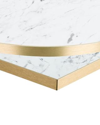 Egger F204 ST9 White Carrara Marble / Gold ABS