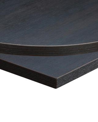 Square , Black - Brown Sorano Oak/ Matching ABS, Cross Small (Dining Height)