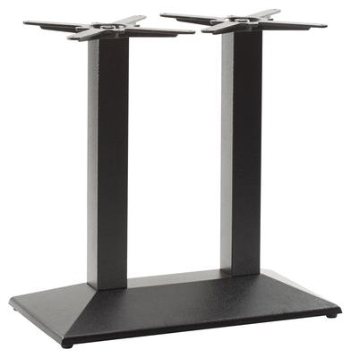 Pyramid  Single Rectangular Table Base - Black