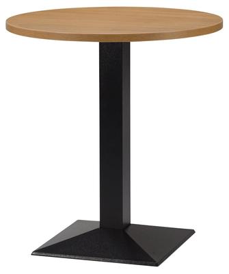 Round , Natural Lancaster Oak/ Matching ABS, Pyramid Square (Dining Height)